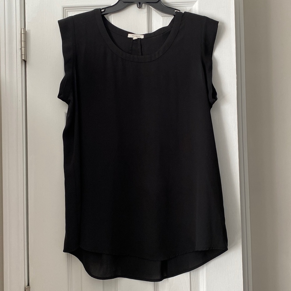 Black Short Sleeve Blouse